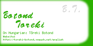 botond toreki business card